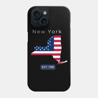 New York State (Dark Colors) Phone Case