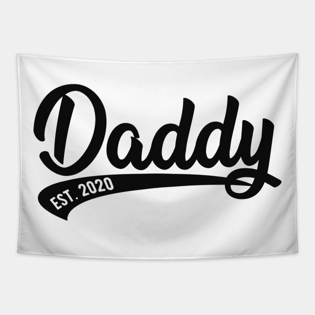 Daddy Est. 2020 Tapestry by KC Happy Shop