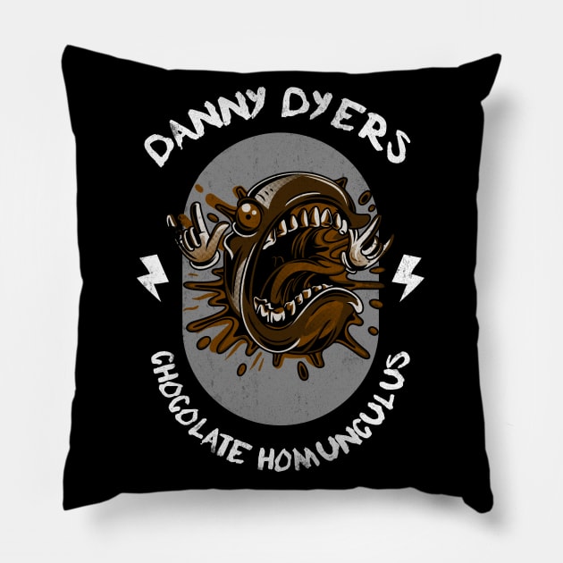 Danny Dyers Chocolate Homunuculus Pillow by Meta Cortex