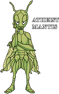 Funny Atheist Mantis Magnet