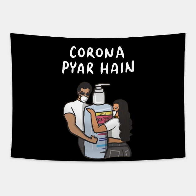 Corona Pyar Hai Tapestry by FutureGadgetsToday