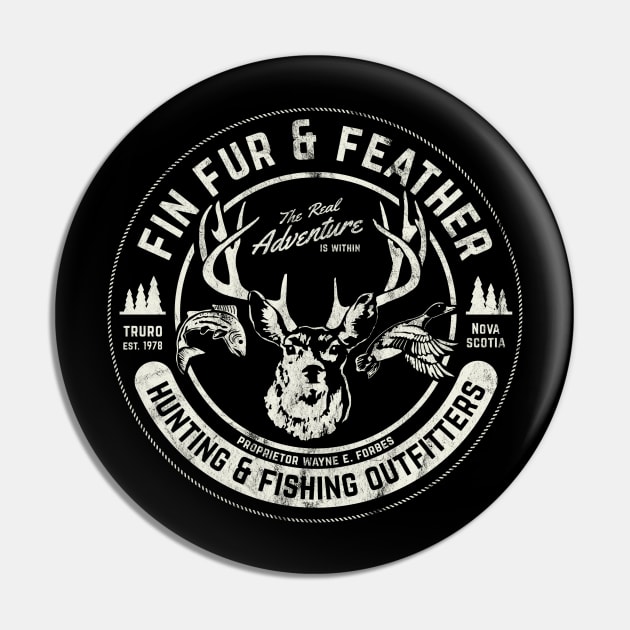 Fin Fur & Feather Pin by MorlockTees