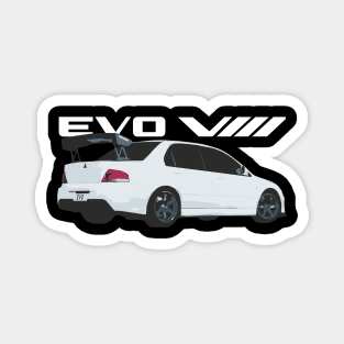 wicked white evo 8 Magnet