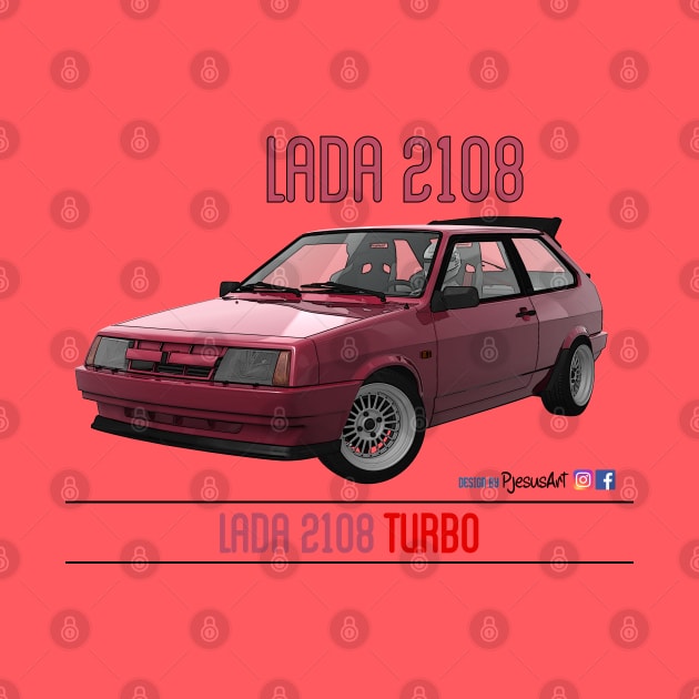 Lada 2108 Turbo Rubin Red by PjesusArt