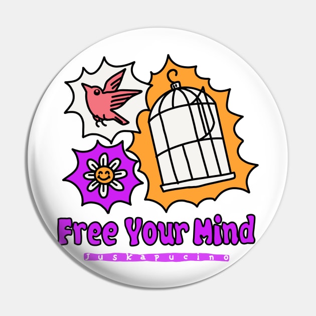 Free Your Mind Pin by juskapucino