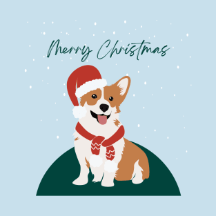 Merry Christmas–Happy Corgi T-Shirt