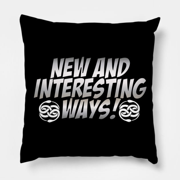 New and Interesting ways! Pillow by CaptainFalcore