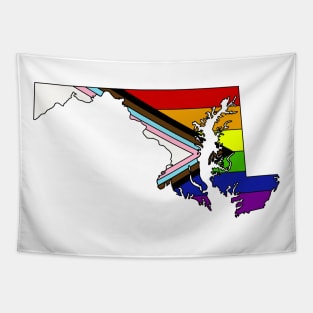 Progress pride flag - Maryland Tapestry