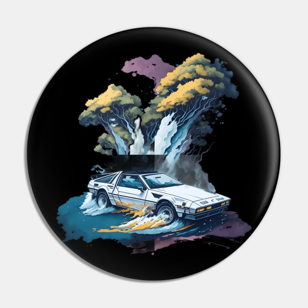 Summer Art DMC DeLorean Pin by Shop Goods