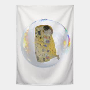 The kiss in a soap bubble Tapestry