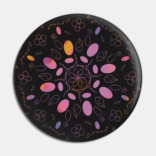 Easter Egg colourful Pattern Pin