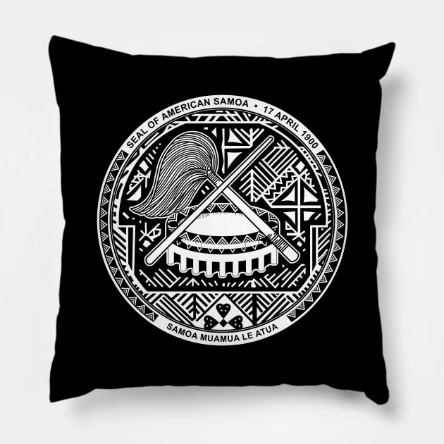 Seal  of  American  Samoa Pillow by Flags of the World