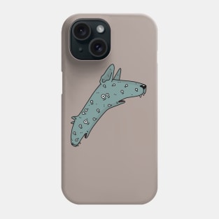 Dog with eyes Phone Case