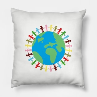 Earth graphic design Pillow