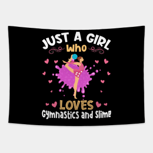 Just a Girl who loves Gymnastics Slime Tapestry