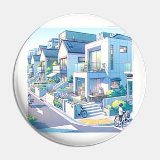 Japanese Residential Street Pin