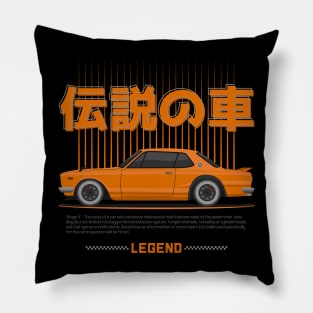 Tuner Orange Hakosuka JDM Pillow