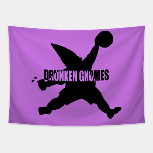 Drunken Gnomes Silhouette Tapestry