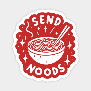 Funny Send Noods Ramen Noodle Design Magnet