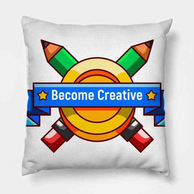 Become Creative Pillow by Wonders of the World