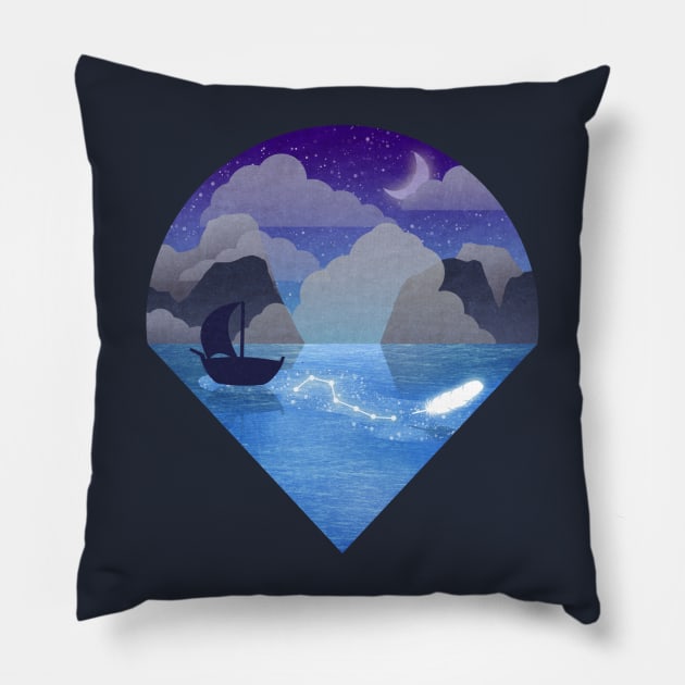 The big dipper(Angel trace) Pillow by CleanRain3675