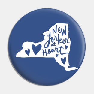 New Yorker At Heart: New York State Pride Pin