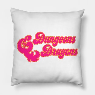 Bright Dungeons & Colorful Dragons Pillow