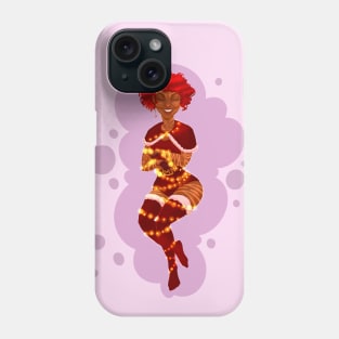Tigris girl wrapped in a garland Phone Case