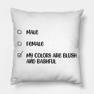 Blush and Bashful Pillow
