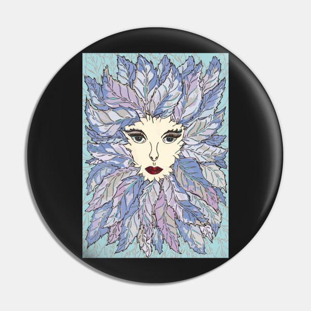 Green Lady - Winter Pin by lottibrown