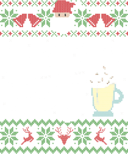 Ugly Christmas Sweater Don't Hog the Nog Eggnog Magnet