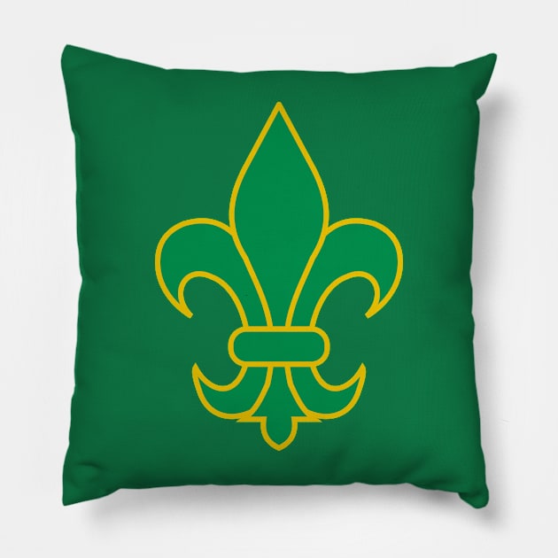 fleur de lis (green) Pillow by PabloDeChenez