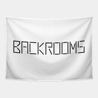 Backrooms (Liminal Space) (black) Tapestry