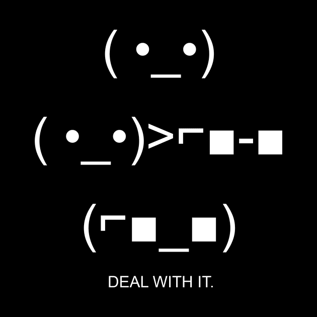 DEAL WITH IT. by minimalists