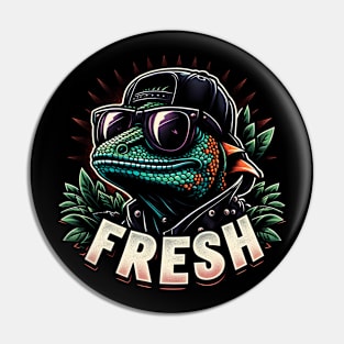 Fresh Gecko | Cool Gecko | Punk Gecko Pin