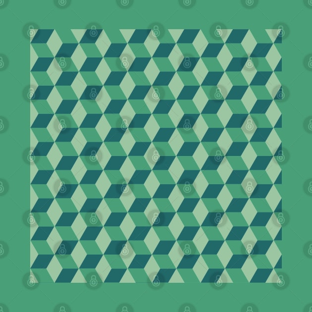 Geometric design- dark green by mockingjaeart