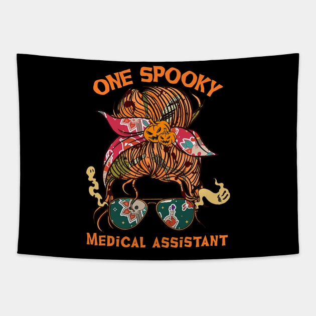 One spooky medical assistant bandana women Tapestry by Tianna Bahringer