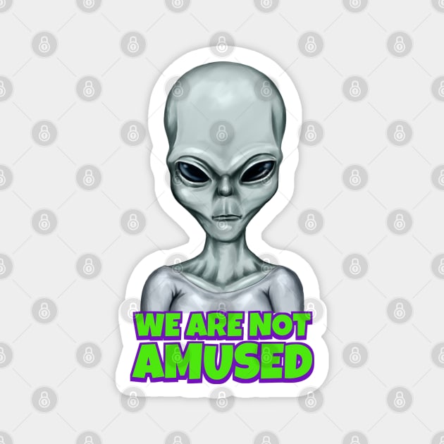 Unamused Alien Magnet by Atomic Blizzard