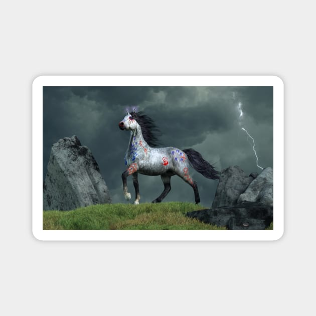 War Horse of the Storm Magnet by DanielEskridge