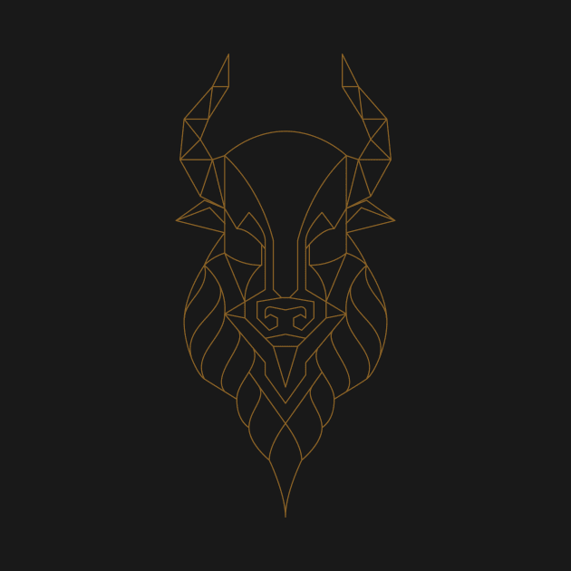 Bison Outline by Raleigh Stewart