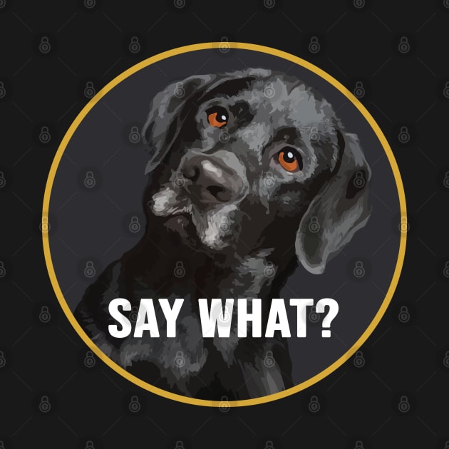 Black Labrador, say what? by Brash Ideas