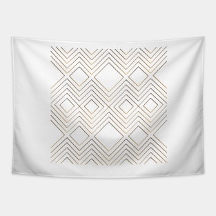 Modern golden Gatsby pattern white Tapestry