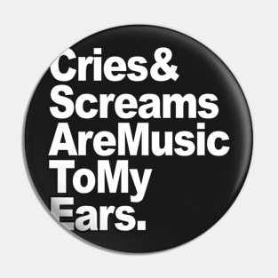 TF - Text - Cries & Screams Pin