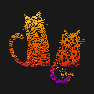Silhouette Cats T-Shirt
