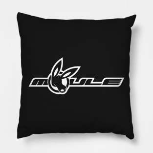 MOULE Logo White Outline Pillow