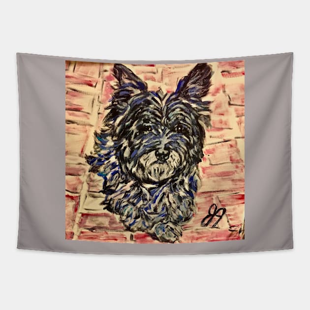 yorkshire terrier Tapestry by Jeneralarts