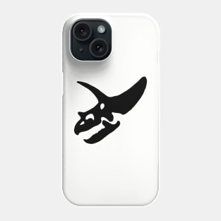 Triceratops skull - black Phone Case