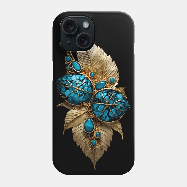 Gold Leaf Phone Case by Mistywisp