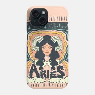 Retro Aries Psychedelic Bandana Pattern Phone Case