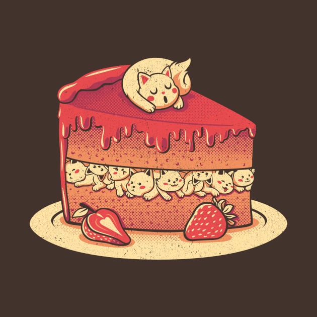 Strawberry Kitten Cat Cake by Tobe Fonseca by Tobe_Fonseca